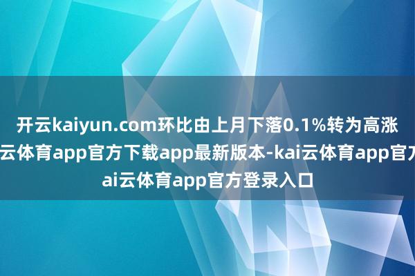 开云kaiyun.com环比由上月下落0.1%转为高涨0.1%-kai云体育app官方下载app最新版本-kai云体育app官方登录入口