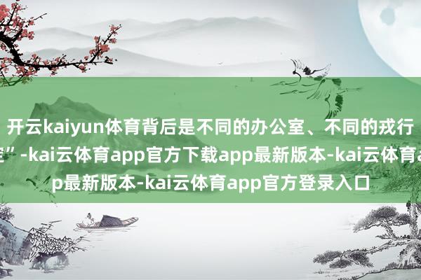 开云kaiyun体育背后是不同的办公室、不同的戎行和不同的“潜规定”-kai云体育app官方下载app最新版本-kai云体育app官方登录入口
