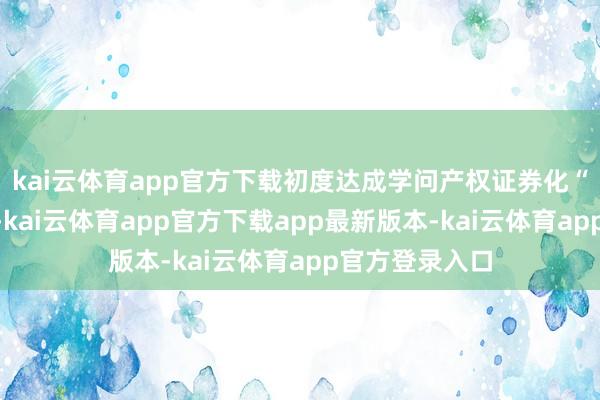 kai云体育app官方下载初度达成学问产权证券化“双跨境”翻新-kai云体育app官方下载app最新版本-kai云体育app官方登录入口
